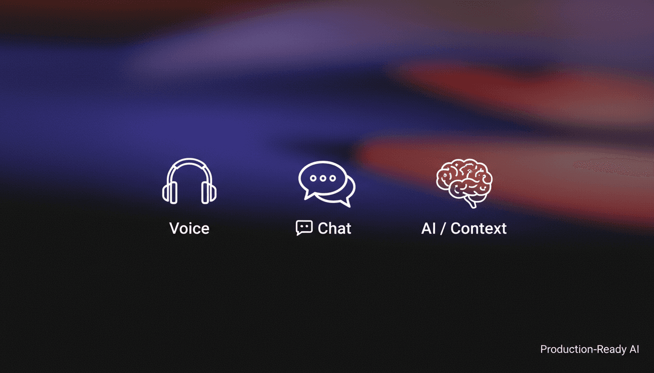 How We Build Production-Ready AI for Real Customer Conversations blog hero background